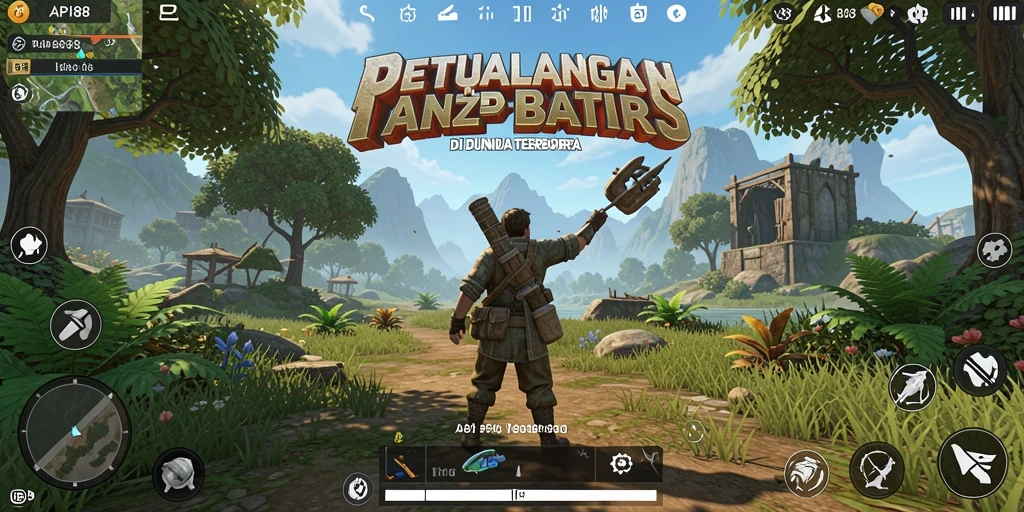 Screenshot gameplay API88 menampilkan dunia terbuka yang luas dan menarik.