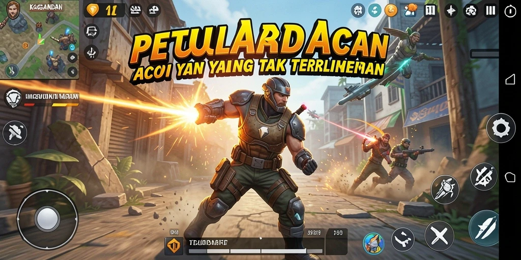 Tampilan menarik gameplay KAGANDAN yang penuh aksi.